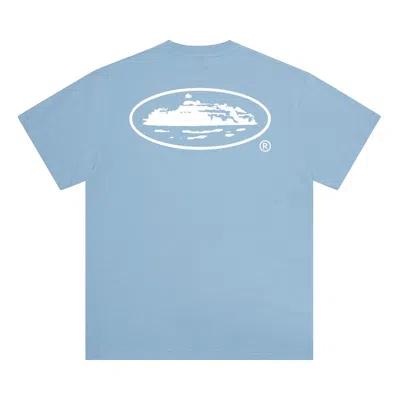 Pre-owned Corteiz Og Island Tee 'baby Blue' | Men's Size Xl