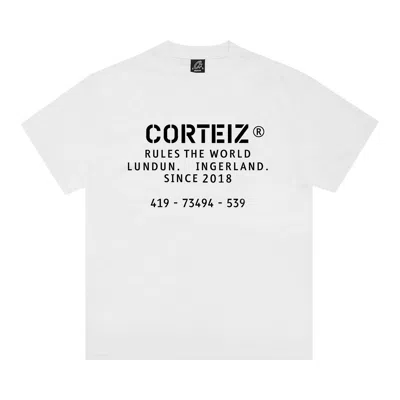Pre-owned Corteiz Og Stencil Tee 'white' | Men's Size S