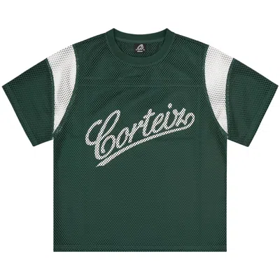 Pre-owned Corteiz Open Mesh Panel Jersey 'forest Green' | Men's Size L