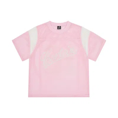 Pre-owned Corteiz Open Mesh Panel Jersey 'pink' | Men's Size Xs