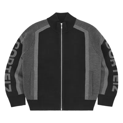 Pre-owned Corteiz Precision Knit Zip Up 'black' | Men's Size L