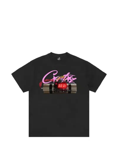 Corteiz Print T-shirt In Black
