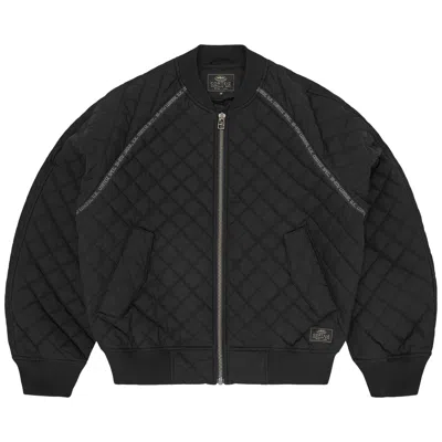 Pre-owned Corteiz Quilted Exchange Bomber 'black' | Men's Size L