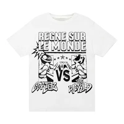 Pre-owned Corteiz Regne Sur Le Monde Tee 'white' | Men's Size S