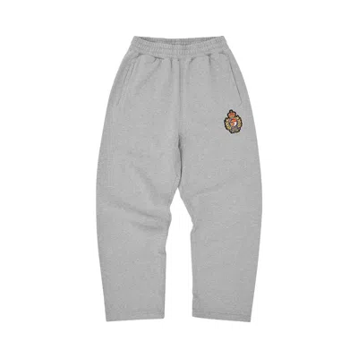 Pre-owned Corteiz Royale Crest Open Hem Sweatpant 'heather Grey' | Men's Size S In Gray