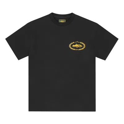 Pre-owned Corteiz Royale Heavyweight Tee 'black/yellow' | Men's Size S