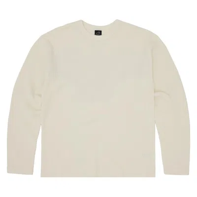 Pre-owned Corteiz Rslm Eagle Waffle Thermal 'cream' | Men's Size Xxl In White