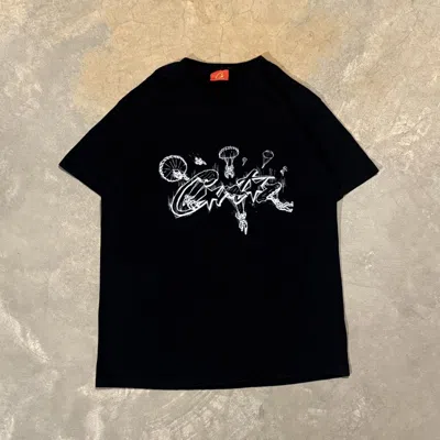 Pre-owned Corteiz Rtw Allstarz Skydiver Logo Tee Black