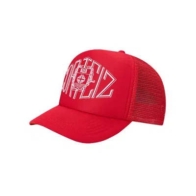 Pre-owned Corteiz Sophomore Trucker Hat 'red' | Men's Size Onesize