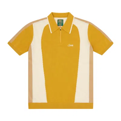 Pre-owned Corteiz Soprano Knit Polo 'mustard' | Yellow | Men's Size S