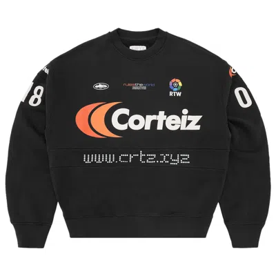 Pre-owned Corteiz Sponsors Crewneck 'black' | Men's Size Xl