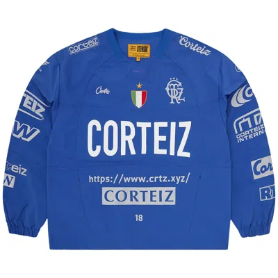 Pre-owned Corteiz Sponsors Training Pullover 'blue' | Men's Size M