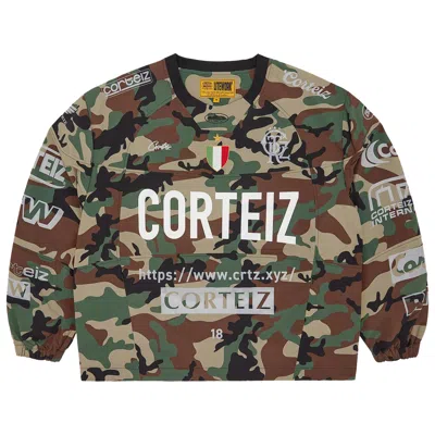 Pre-owned Corteiz Sponsors Training Pullover 'camo' | Multi-color | Men's Size Xxl