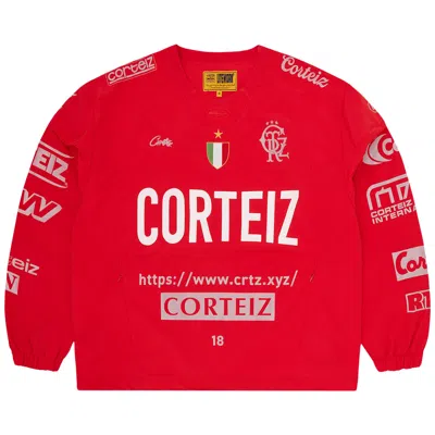 Pre-owned Corteiz Sponsors Training Pullover 'red' | Men's Size L