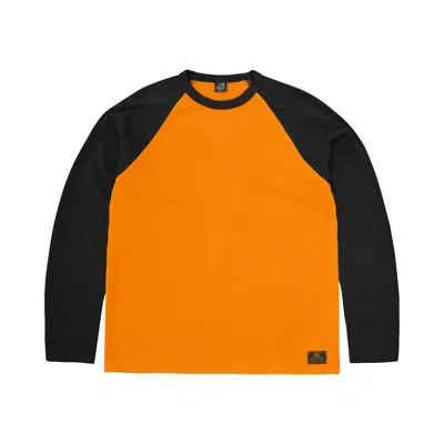 Pre-owned Corteiz Stencil Raglan Long-sleeve 'orange/black' | Men's Size L