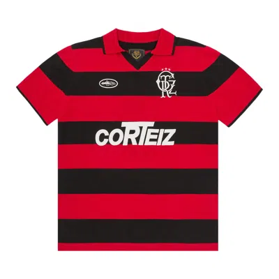 Pre-owned Corteiz Striped Knit Jersey 'red' | Men's Size L