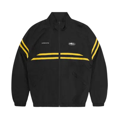 Pre-owned Corteiz Striped Litework Jacket 'black' | Men's Size L