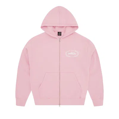 Pre-owned Corteiz Superior Royale Zip Hoodie 'pink' | Men's Size M