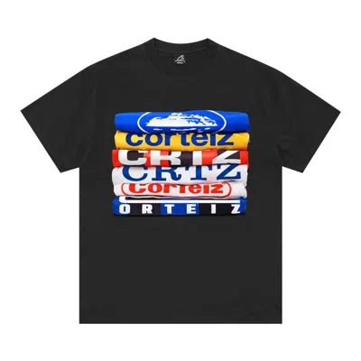 Pre-owned Corteiz T-shirt Stack Tee *new Blank* 'black' | Men's Size M