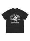 Corteiz The Hitters Graphic-print Cotton T-shirt In Black