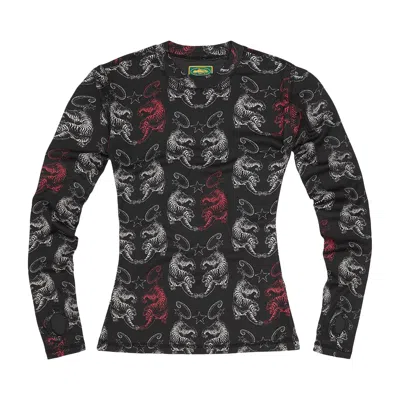 Pre-owned Corteiz Tiger Mesh Long-sleeve 'black' | Women's Size S
