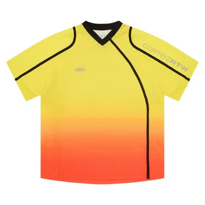 Pre-owned Corteiz Touring Jersey 'sunset' | Yellow | Men's Size M