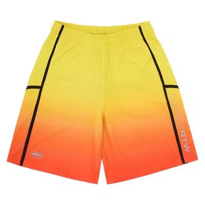 Pre-owned Corteiz Touring Short 'sunset' | Yellow | Men's Size M