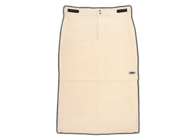 Pre-owned Corteiz Womens Storm Cargo Skirt In Beige