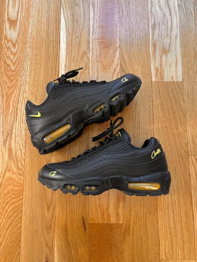 Pre-owned Corteiz X Nike Corteiz Air Max 95 Honey Blacks Fb2709-003 9.5 Shoes