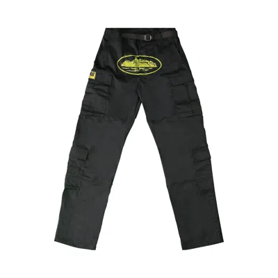 Pre-owned Corteiz Yella Guerillaz Cargos 'black/yellow'