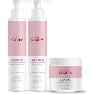 Cortex Beauty Bare Bliss Shampoo, Conditioner, & Hair Mask Bundle