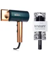 CORTEX BEAUTY CORTEX HOTSHOT LIGHTWEIGHT COMPACT DRYER & 2.75” BOAR BRISTLE ROUND BRUSH SET