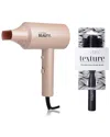 CORTEX BEAUTY CORTEX HOTSHOT LIGHTWEIGHT COMPACT DRYER & 2.75” BOAR BRISTLE ROUND BRUSH SET