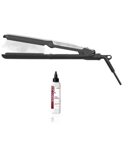Cortex Beauty Cortex Prosteamer Professional Steam Flat Iron With 1 Argan Oil Refill In Gray