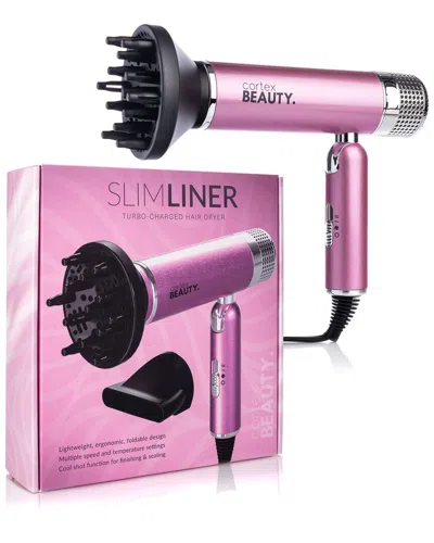 Cortex Beauty Cortex Slimliner Turbo-charged Foldable Hair Dryer In Pink