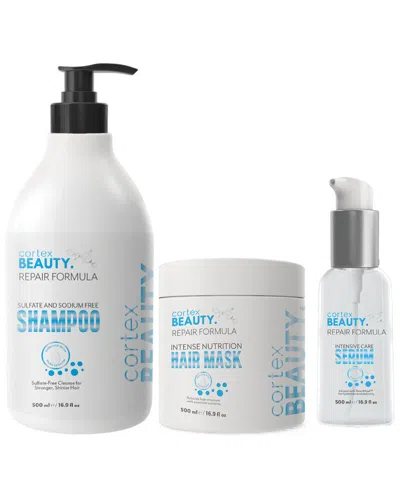 Cortex Beauty Cortex Women's Repair Formula Intensive Care Formula Complete Hair Kit In Transparent