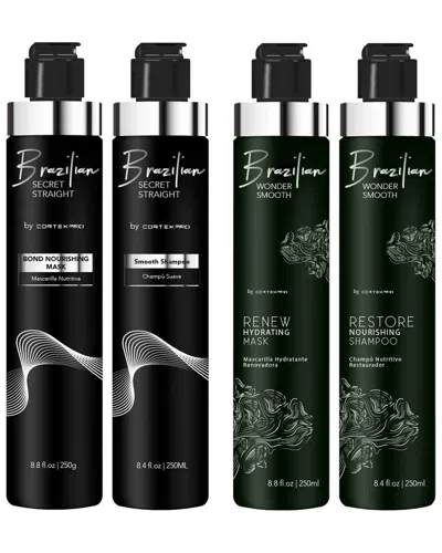 Cortex Beauty Cortexpro 4pc Wonder Smooth & Secret Straight Hair Care Bundle