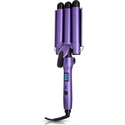 Cortex Beauty Digital & Foldable 1-inch Three-barrel Waver In Purple