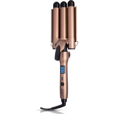 Cortex Beauty Digital & Foldable 1-inch Three Barrel Weaver In Rosegold