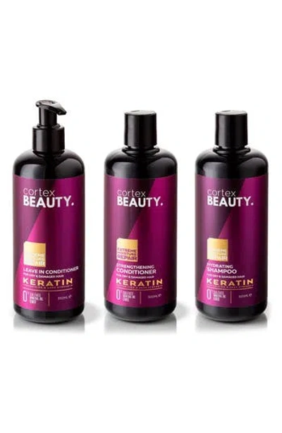 Cortex Beauty Keratin 3-piece Hair Care Set $98 Value In Multi