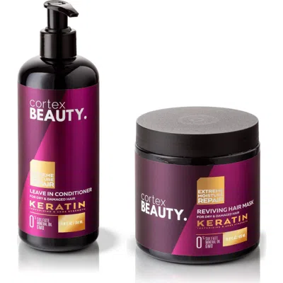 Cortex Beauty Keratin Leave-in Conditioner & Reviving Hair Mask Set $157 Value In Multi