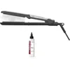 Cortex Beauty Prosteamer Profssional Stem Flat Iron Set In Black