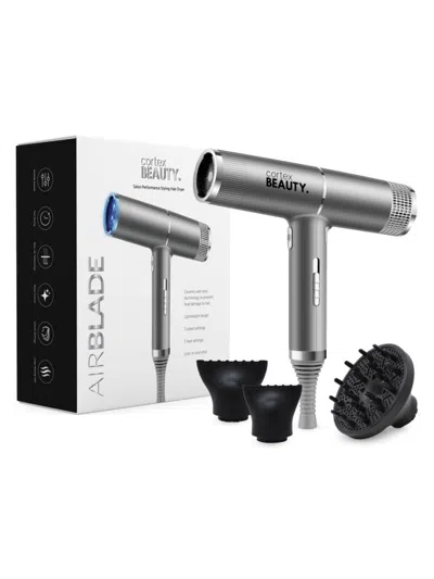 Cortex Beauty Women's Air Blade Blue Ionic Technology Hair Dryer In Grey