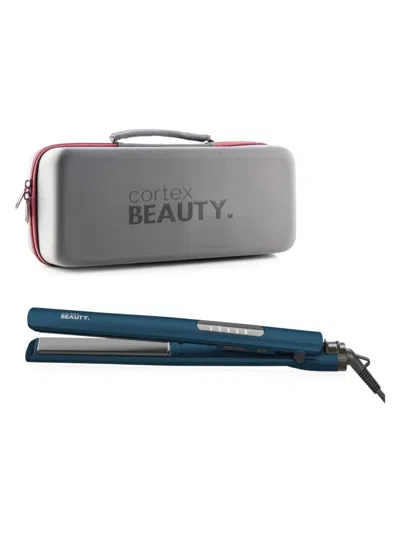 Cortex Beauty Women's Digital Ultra Slim Flat Iron In Peacock Blue