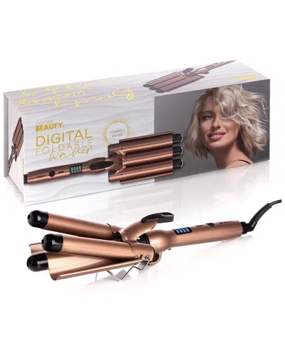CORTEX BEAUTY CORTEX BEAUTY WOMEN'S DIGITAL WAVE MAKER 1 FOLDABLE THREE BARREL WAVER