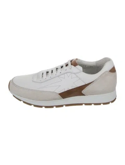 Pre-owned Corthay Leather Athletic Sneakers In White