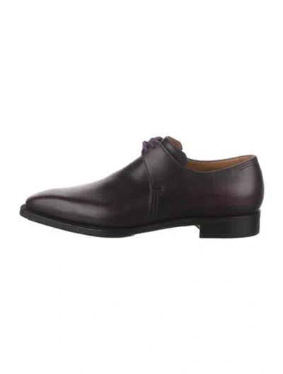 Pre-owned Corthay Leather Oxfords In Black