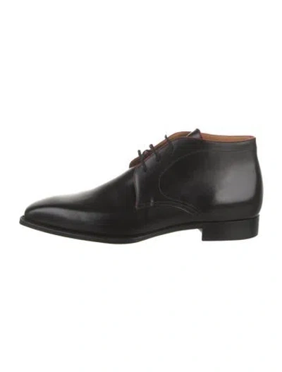 Pre-owned Corthay Leather Oxfords In Black