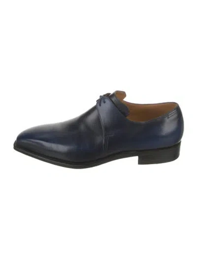 Pre-owned Corthay Leather Oxfords In Blue