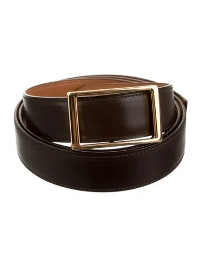 Pre-owned Corthay Leather Waist Belt In Brown
